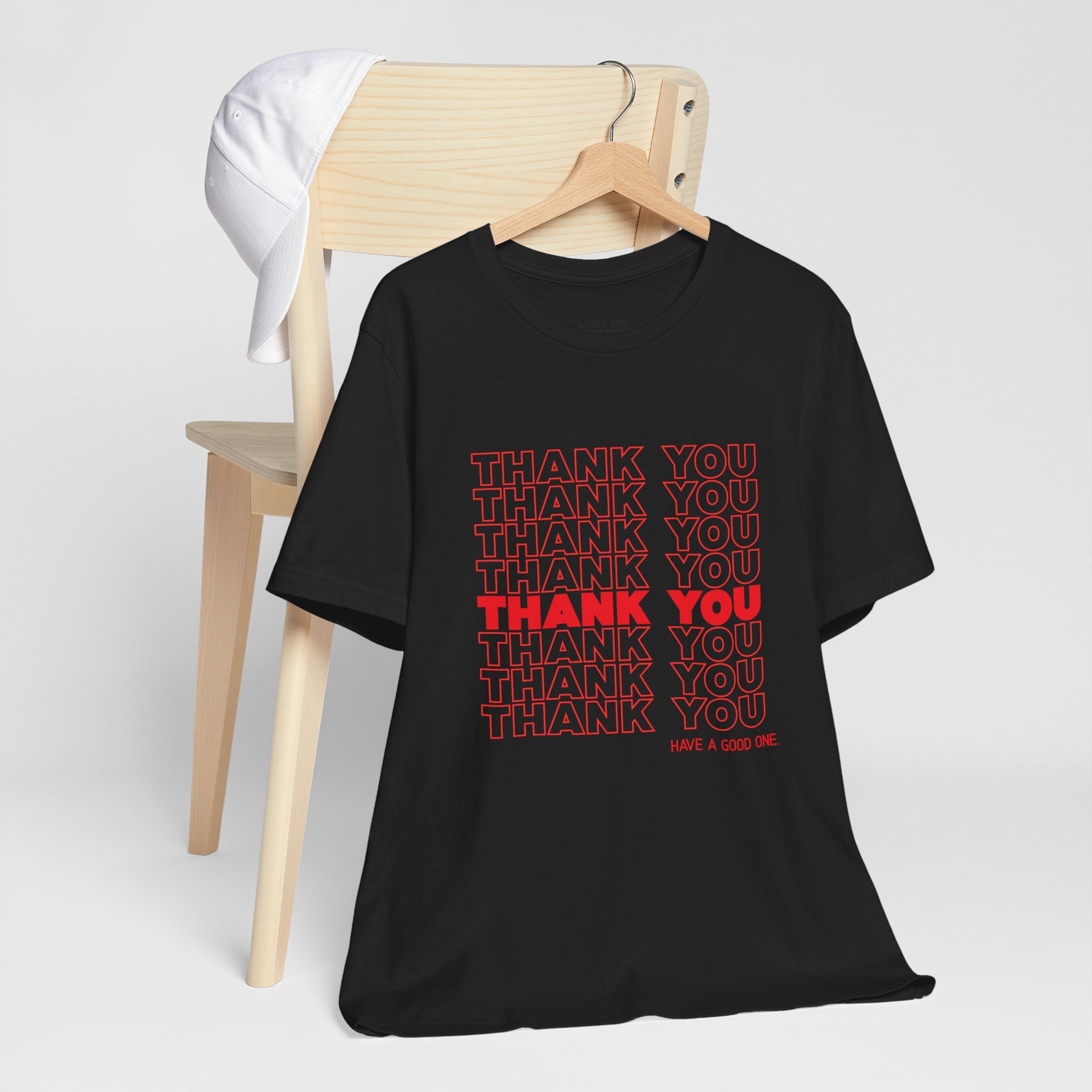 Thank You Repeat Graphic Tee - 'Have A Good One' NYC Appreciation Shirt
