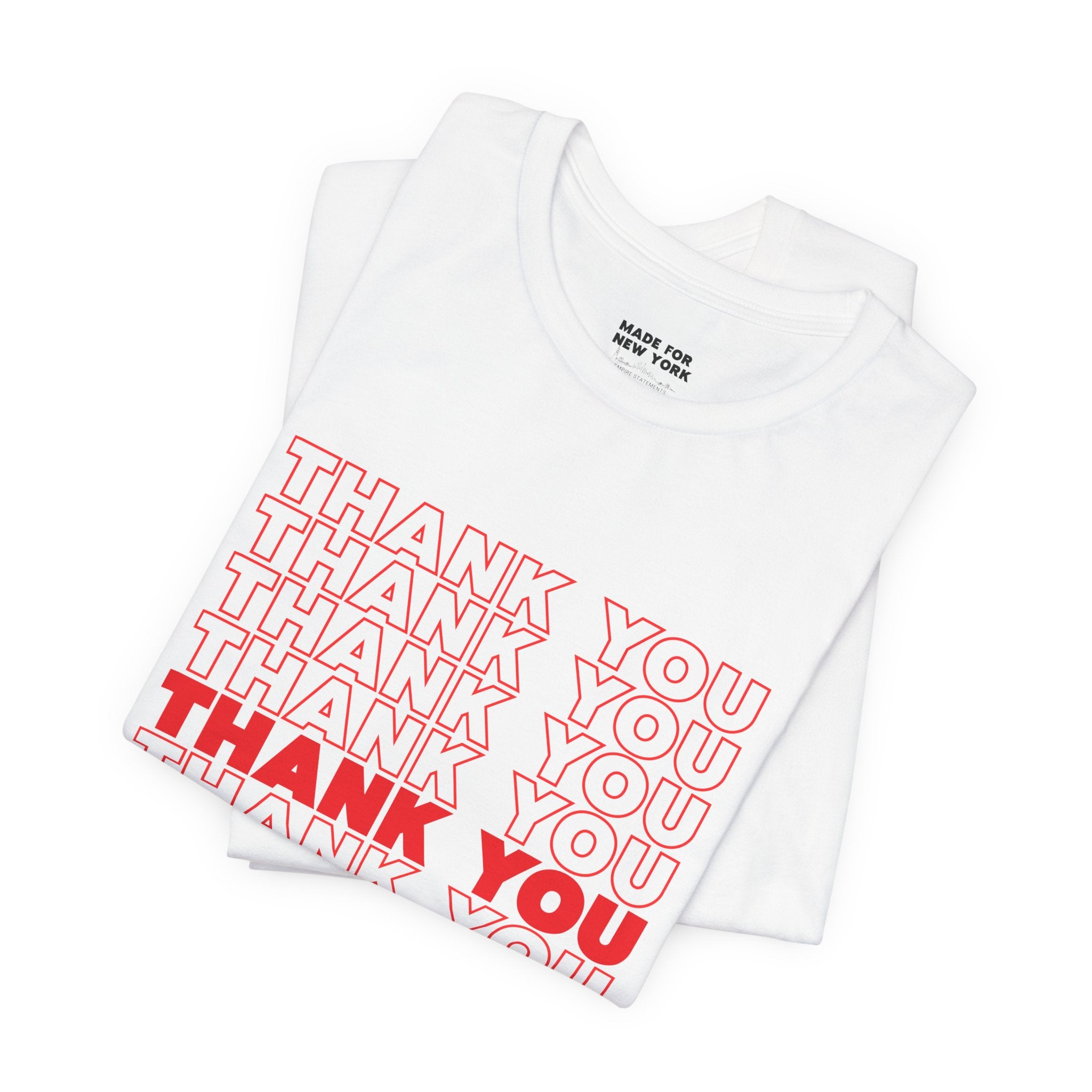 Thank You Repeat Graphic Tee - 'Have A Good One' NYC Appreciation Shirt