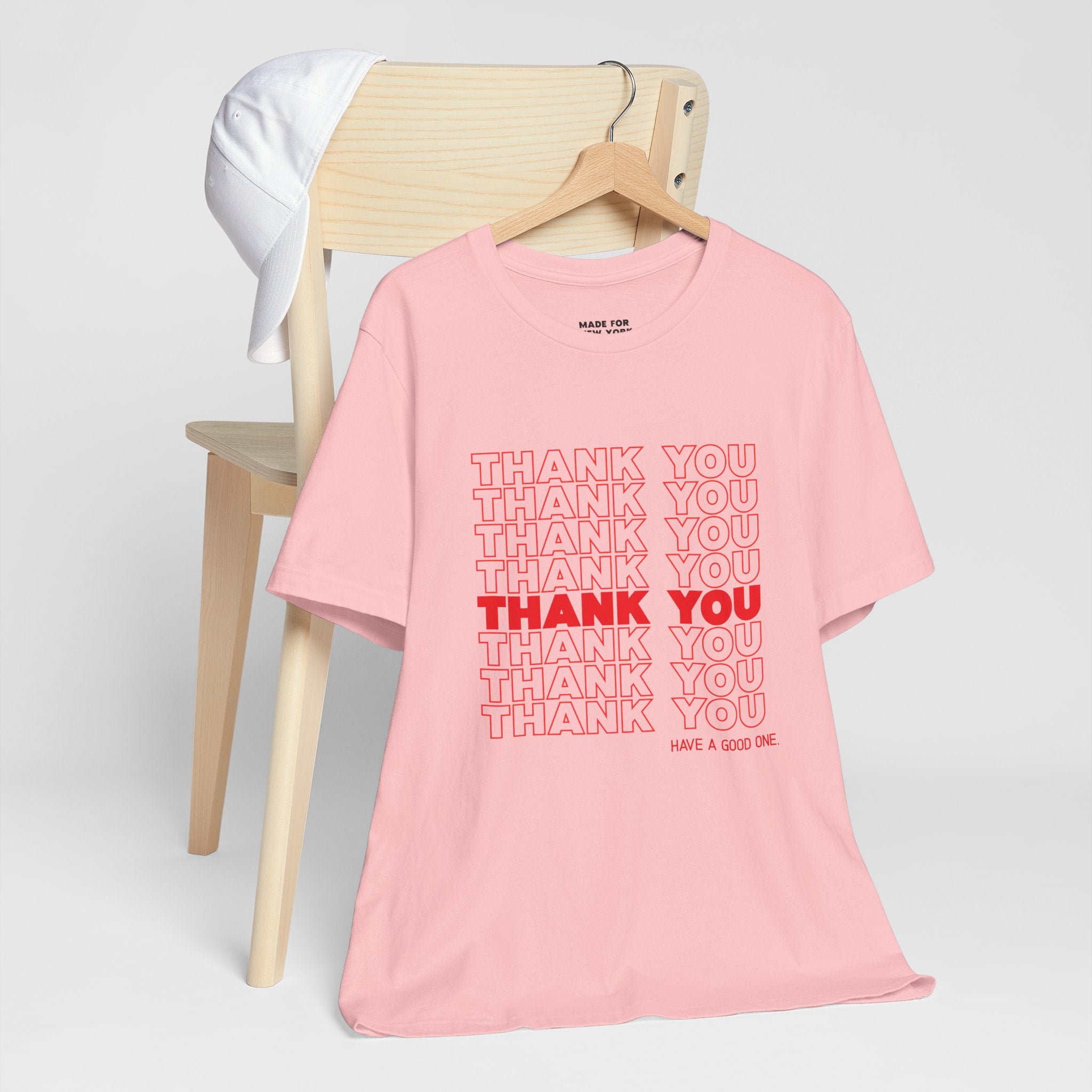 Thank You Repeat Graphic Tee - 'Have A Good One' NYC Appreciation Shirt
